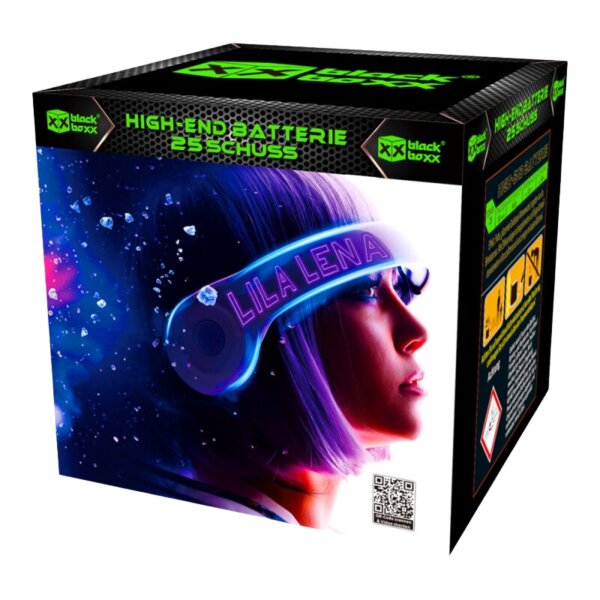 Blackboxx Lila Lena 25-Schuss-Feuerwerk-Batterie