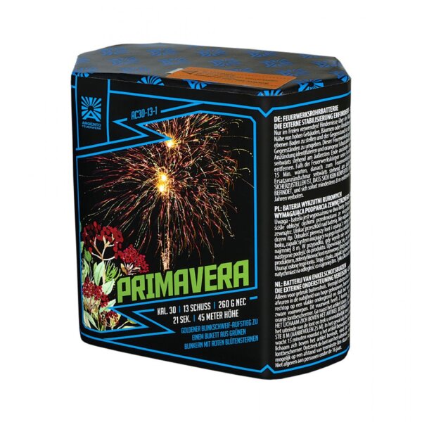 Argento Primavera 13-Schuss-Feuerwerk-Batterie