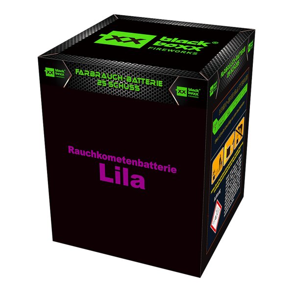 Blackboxx Rauchkometen Lila  25-Schuss-Rauchkometen-Batterie