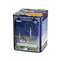 Funke Red-Blue 16-Schuss-Feuerwerk-Batterie