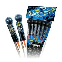 Argento Shellrockets Cal. 34mm 6-teiliges Raketensortiment