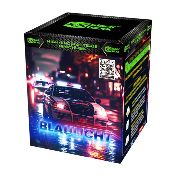 Blackboxx Blaulicht 16-Schuss-Feuerwerk-Batterie
