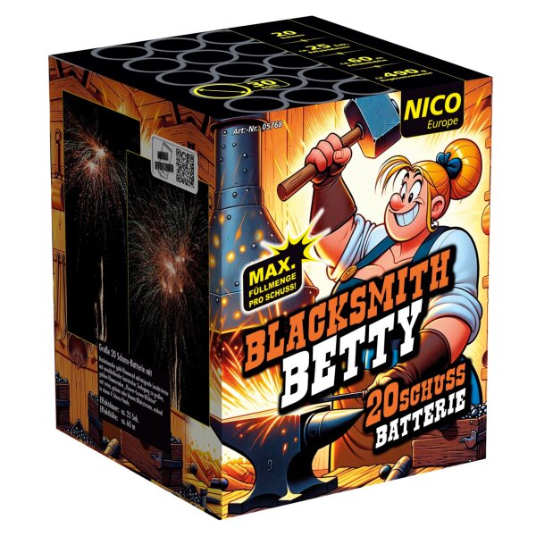Nico Europe Blacksmith Betty 20-Schuss-Feuerwerk-Batterie