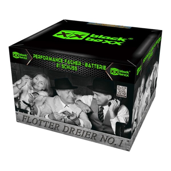 Blackboxx Flotter Dreier No.1 / 21-Schuss-Feuerwerk-Batterie