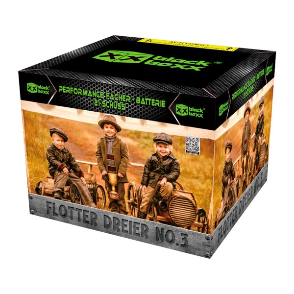 Blackboxx Flotter Dreier No.3 / 21-Schuss-Feuerwerk-Batterie