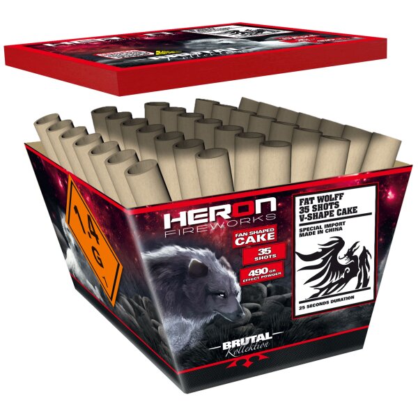 Heron Fat Wolff 35-Schuss-Feuerwerk-Batterie