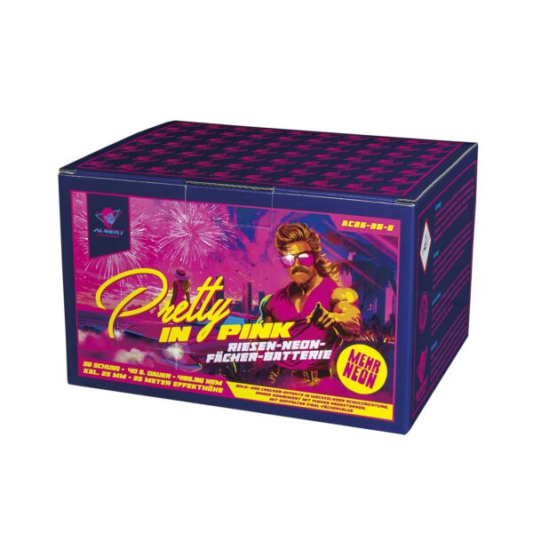 Albert Pretty In Pink 36-Schuss-Feuerwerkbatterie