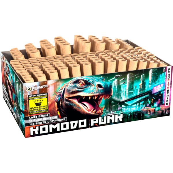 Lesli Komodo Punk 148-Schuss-Feuerwerkverbund
