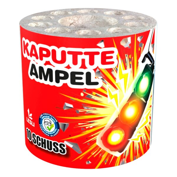 Lesli Kaputte Ampel 10-Schuss-Feuerwerk-Batterie
