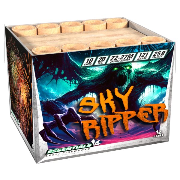 Lesli Sky Ripper 10-Schuss-Feuerwerk-Batterie