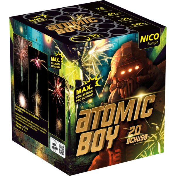Nico Europe Atomic Boy 20-Schuss-Feuerwerk-Batterie