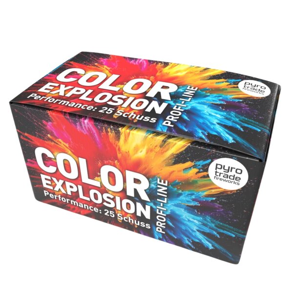 Pyrotrade Color Explosion 25-Schuss-Feuerwerk-Batterie