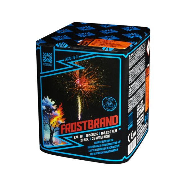 Argento Frostbrand 16-Schuss-Feuerwerk-Batterie