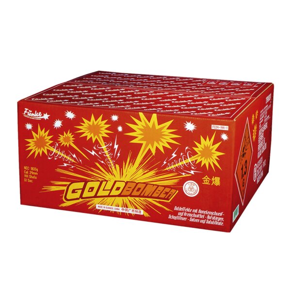 Funke Goldbomber 144-Schuss-Feuerwerkverbund (NUR ABHOLUNG)
