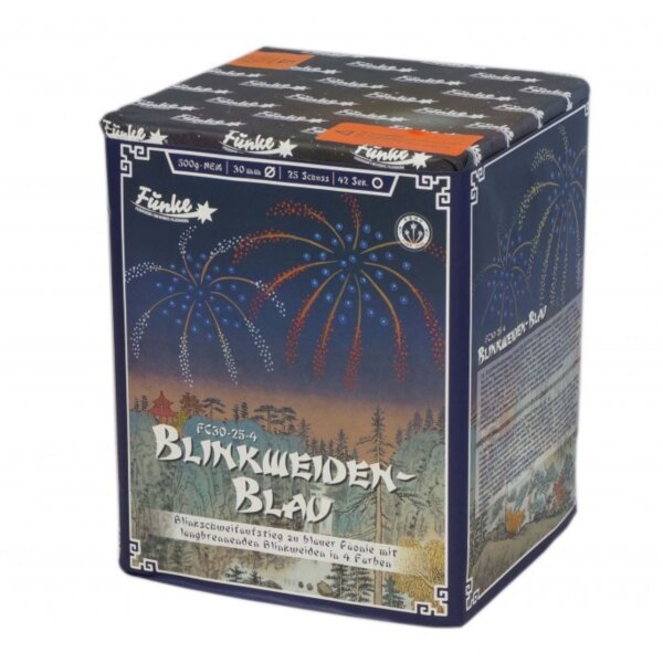 Funke Blinkweiden Blau 25-Schuss-Feuerwerk-Batterie