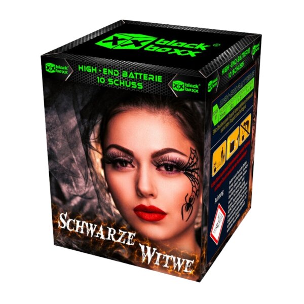 Blackboxx Schwarze Witwe 10-Schuss-Feuerwerk-Batterie