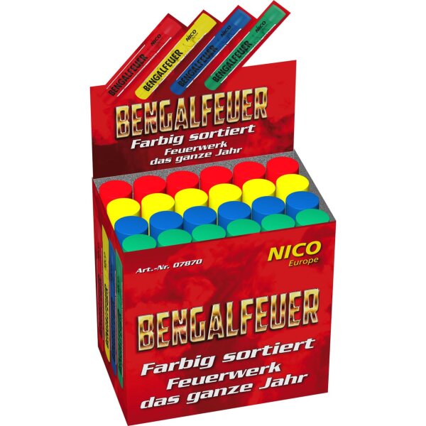 Nico Europe Bengalfeuer Mix Verkaufsdisplay