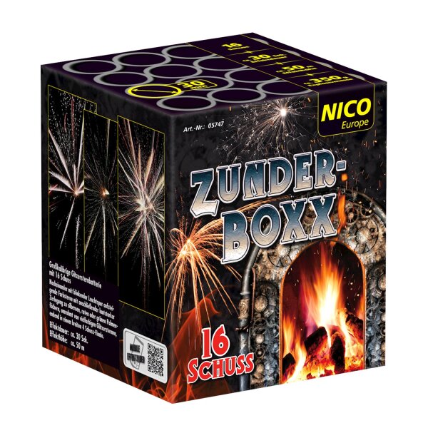 Nico Europe Zunderboxx 16-Schuss-Feuerwerk-Batterie