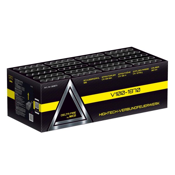 Nico Europe Delta Fire V100-1870 100-Schuss-Feuerwerkverbund
